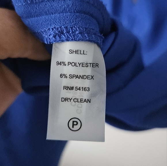 NWOT Elegant Blue Sleeveless Dress - Picture 4 of 6